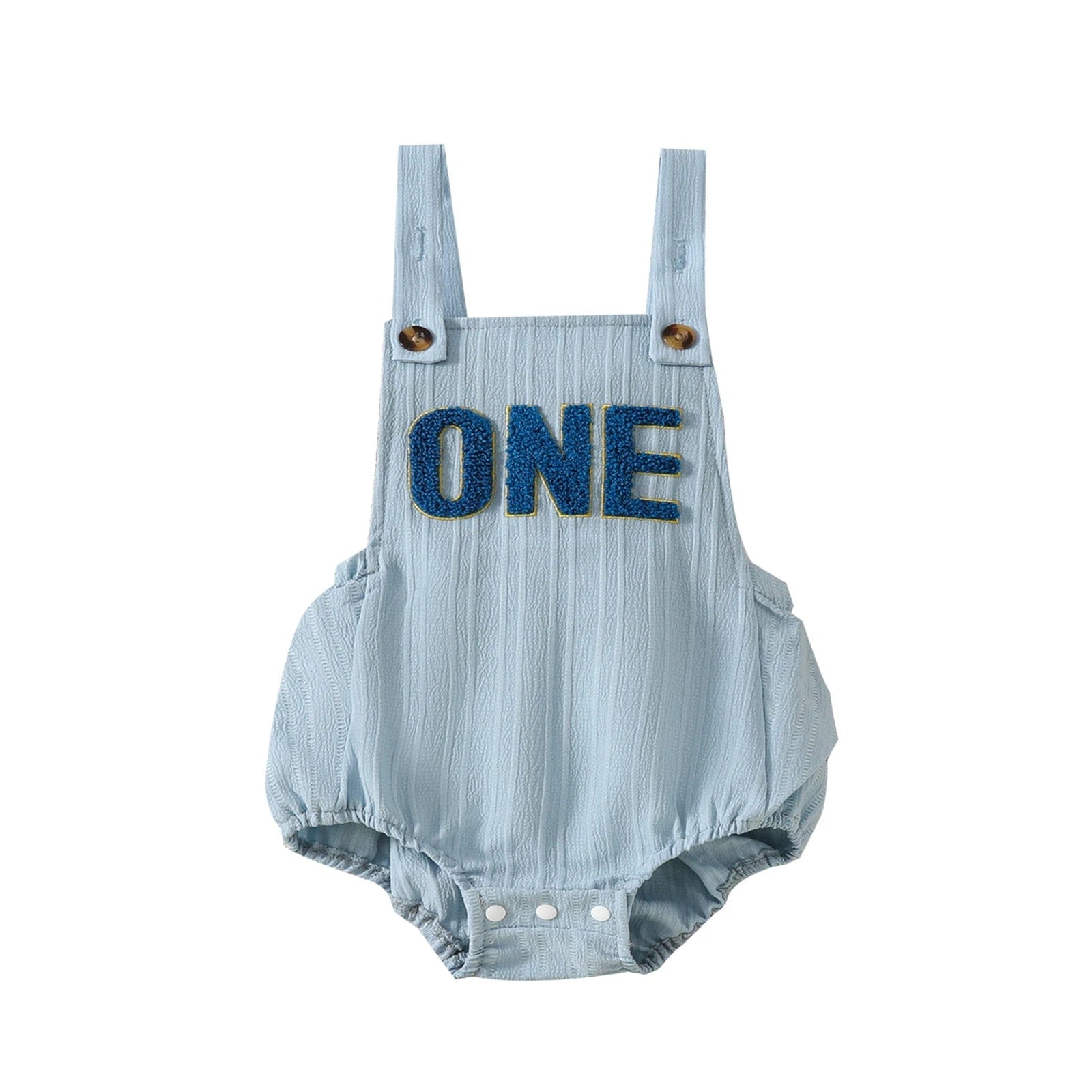 Blue / 9-12M Boys Birthday Romper