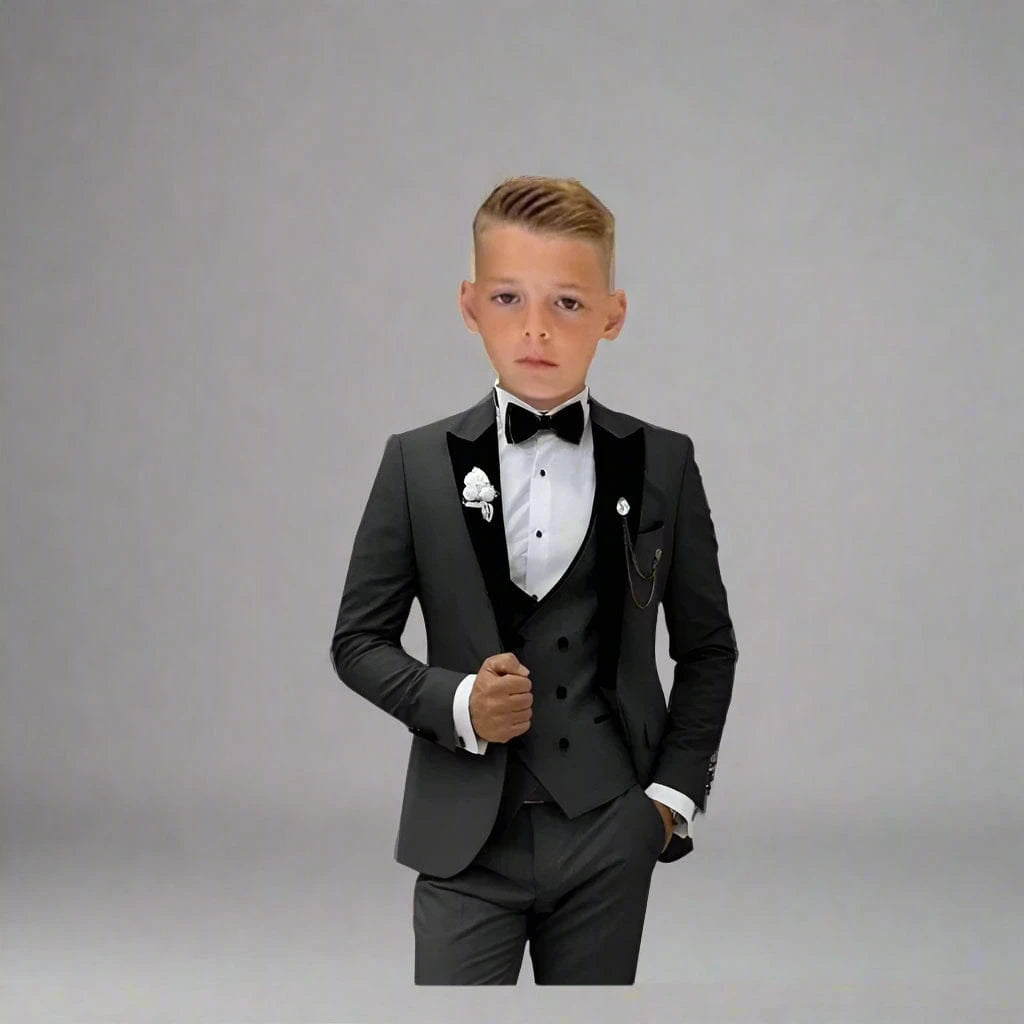 Black / 3T Boys Formal Tuxedo Set