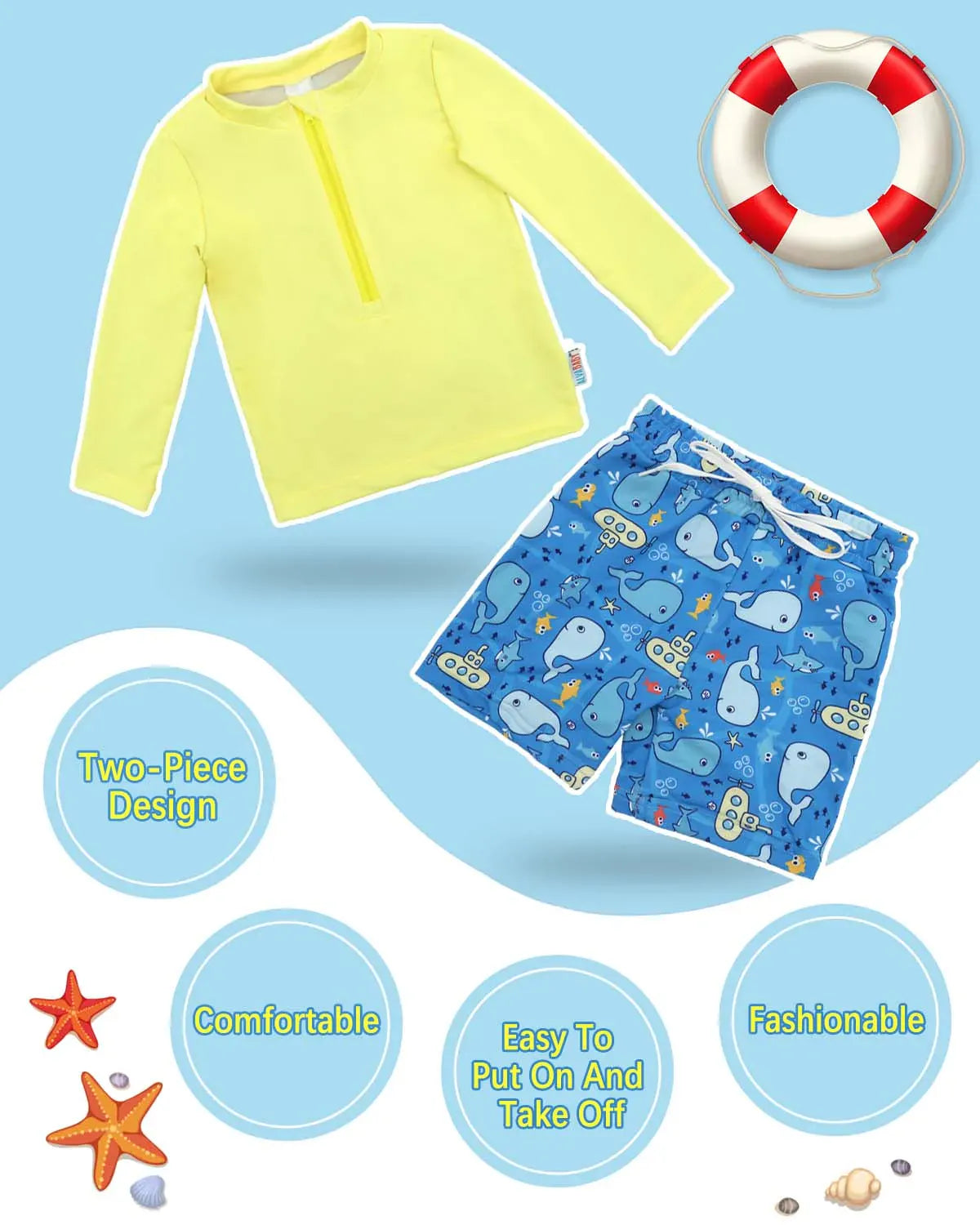 Boys Long Sleeve Rash Guard