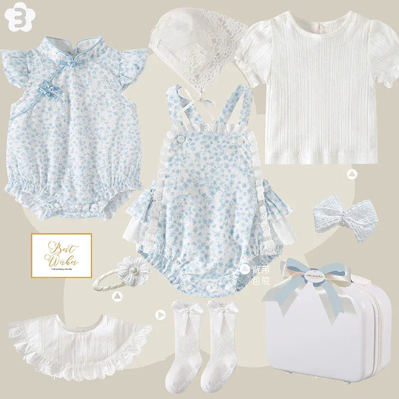 Set C / 0-3M Breathable Summer Baby Girl Gift Set
