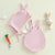 Bunny Embroidery Sleeveless Romper with Hat
