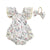 Beige / 0-3M Bunny Print Lace Bodysuit with Headband