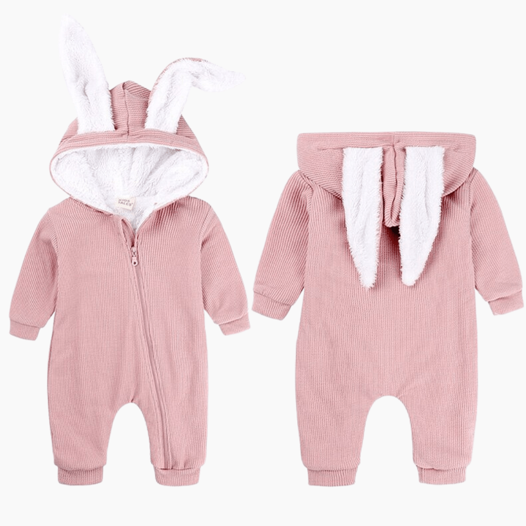 Boy's Clothing Bunny Zip-Up Romper