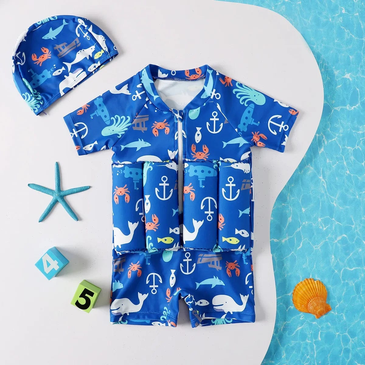 F22451BL / 5-6Y (Tag 120) Buoyancy Swimsuit