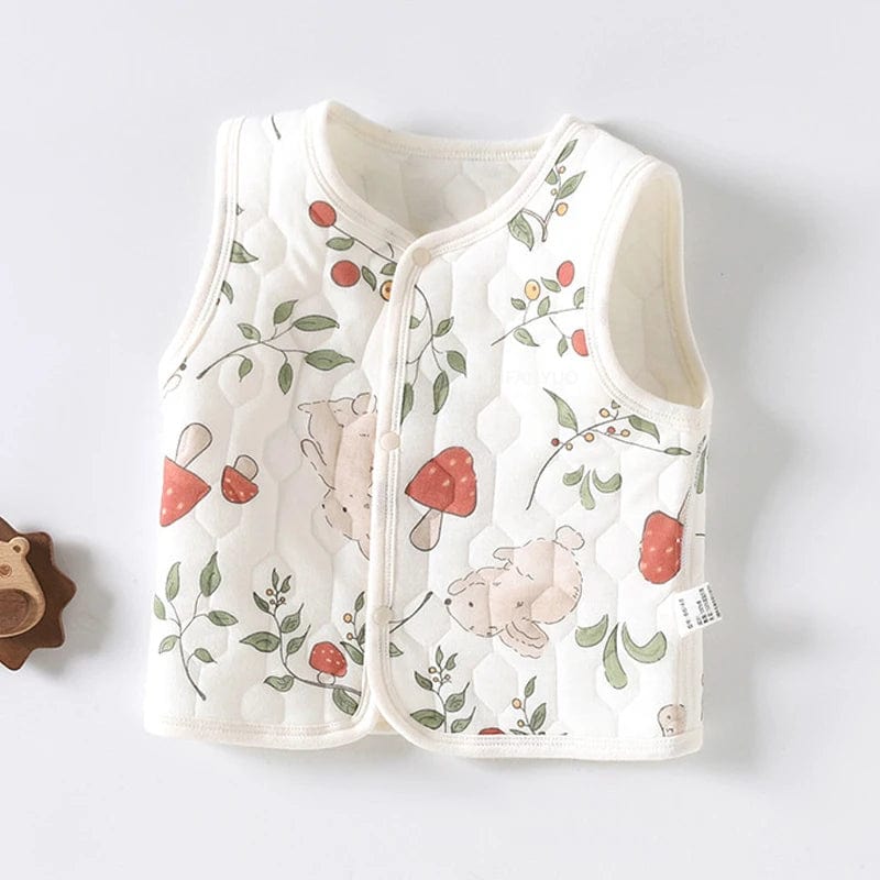 Button Front Sleeveless Vest