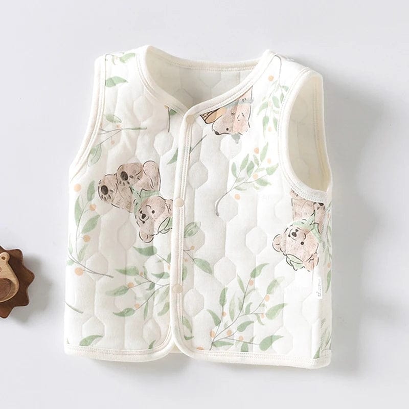 Button Front Sleeveless Vest