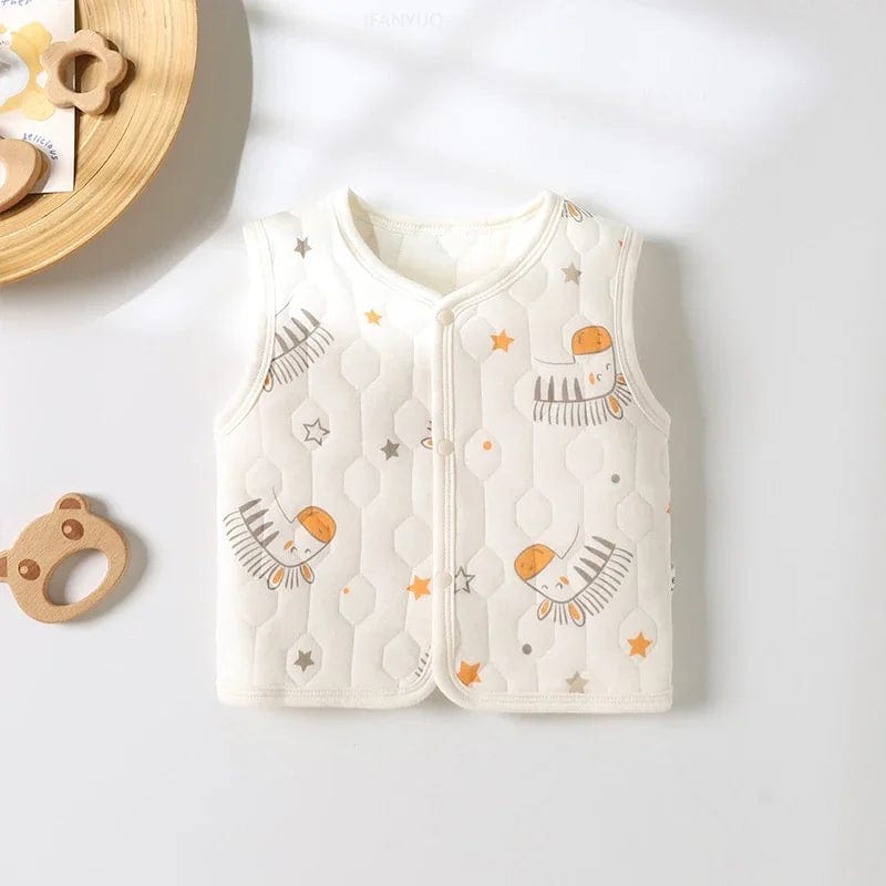 Yellow Horse / 6M Button Front Sleeveless Vest
