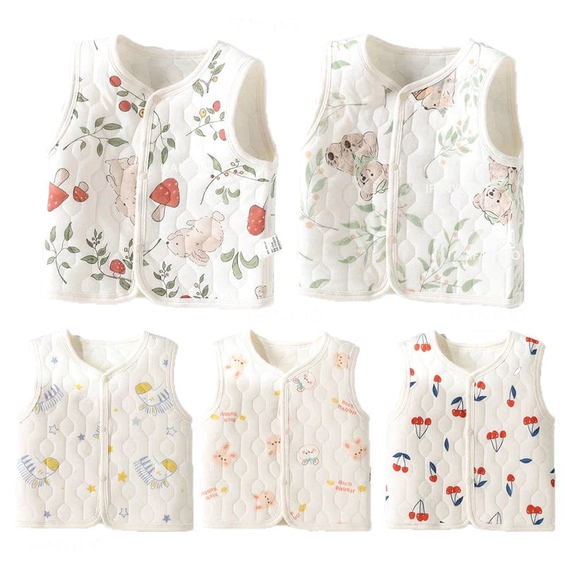 Button Front Sleeveless Vest