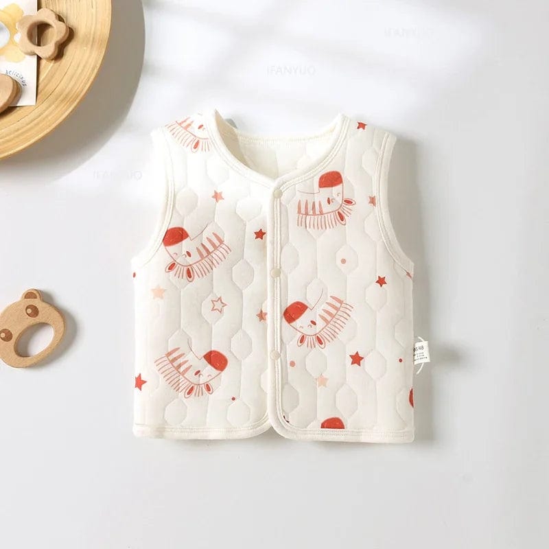 Red Horse / 6M Button Front Sleeveless Vest