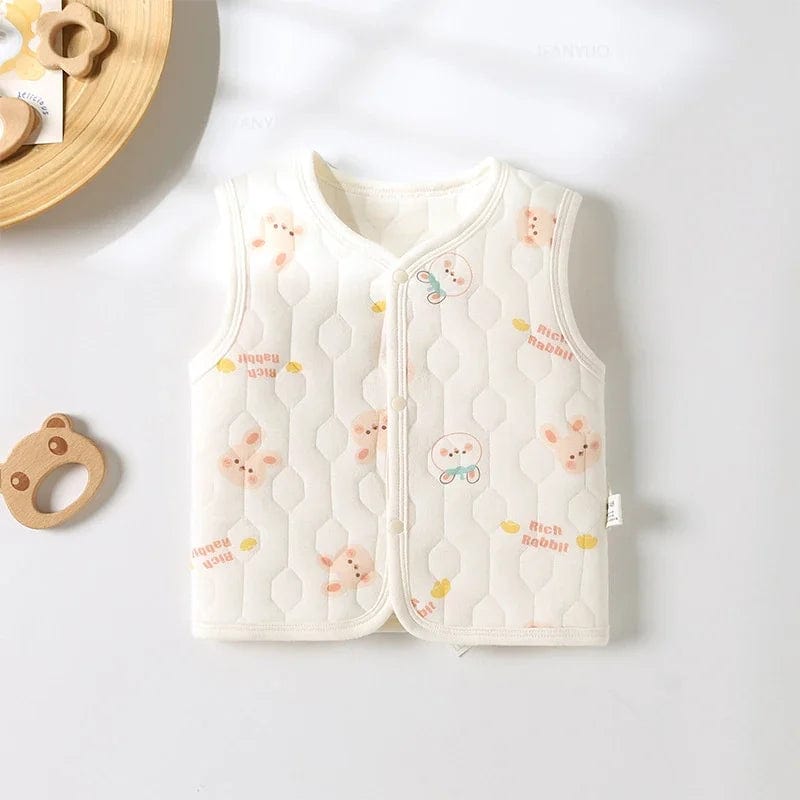 Rabbit 2 / 6M Button Front Sleeveless Vest