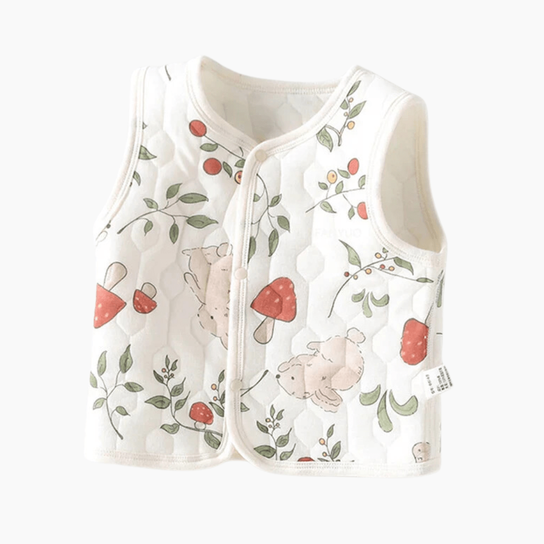 Button Front Sleeveless Vest