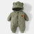 green / 0-3M Cartoon Bear Baby Jumpsuit