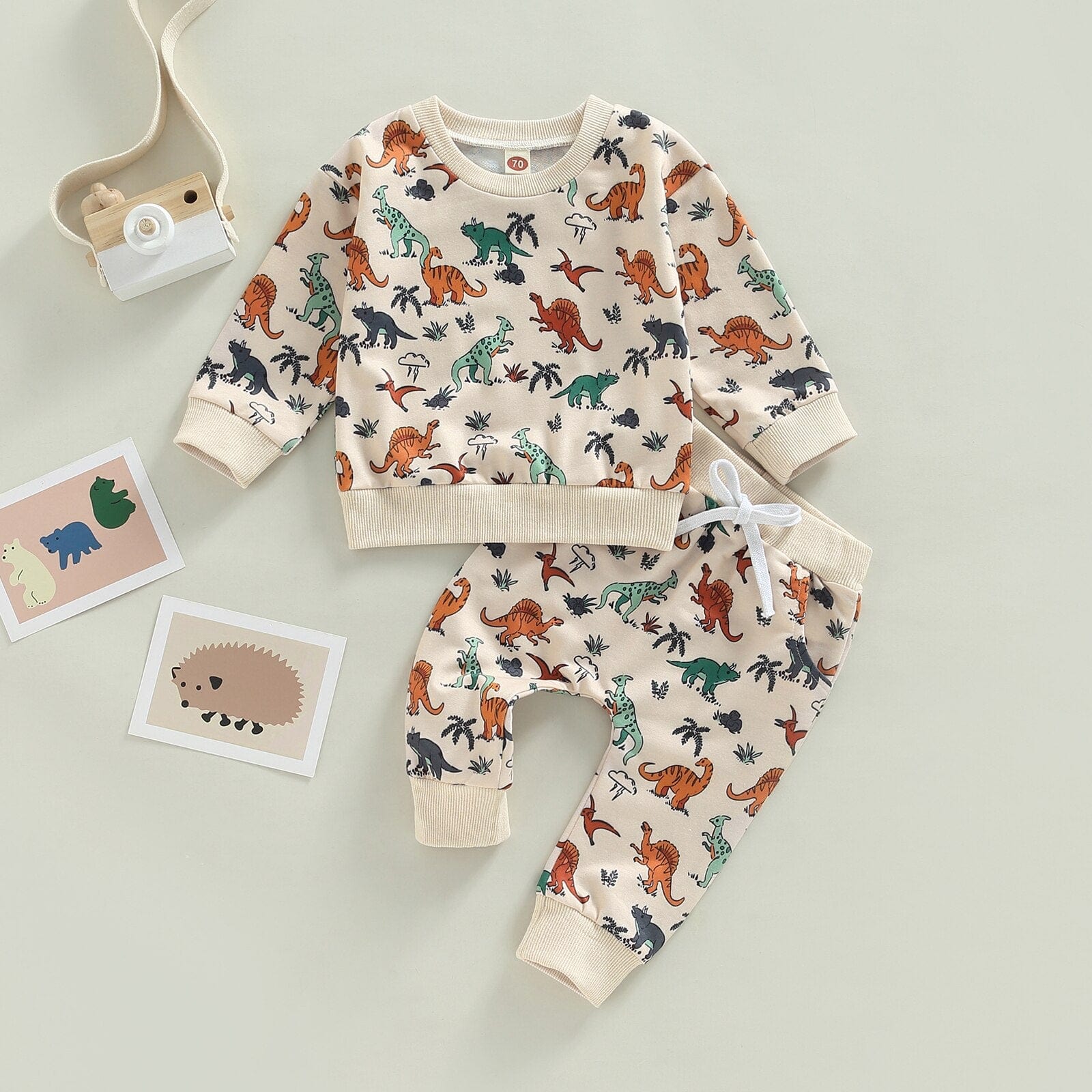 Cartoon Dinosaur Boy Clothes Set