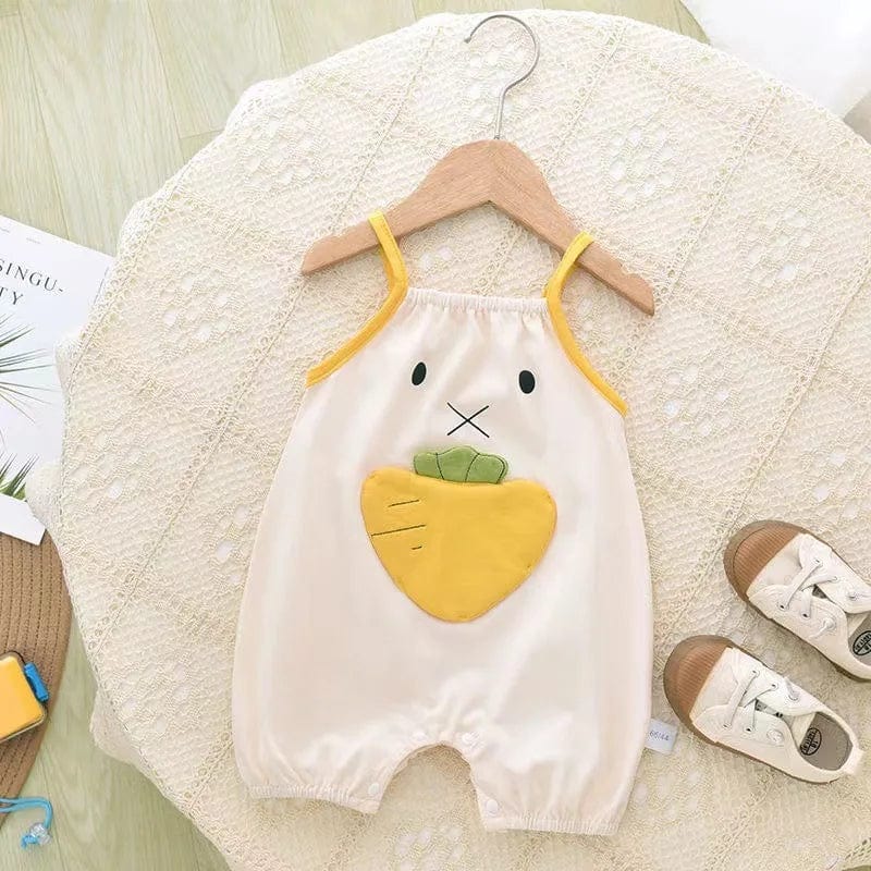 Boy's Clothing Carrot / 12-24M Cartoon Print  Summer Baby Romper