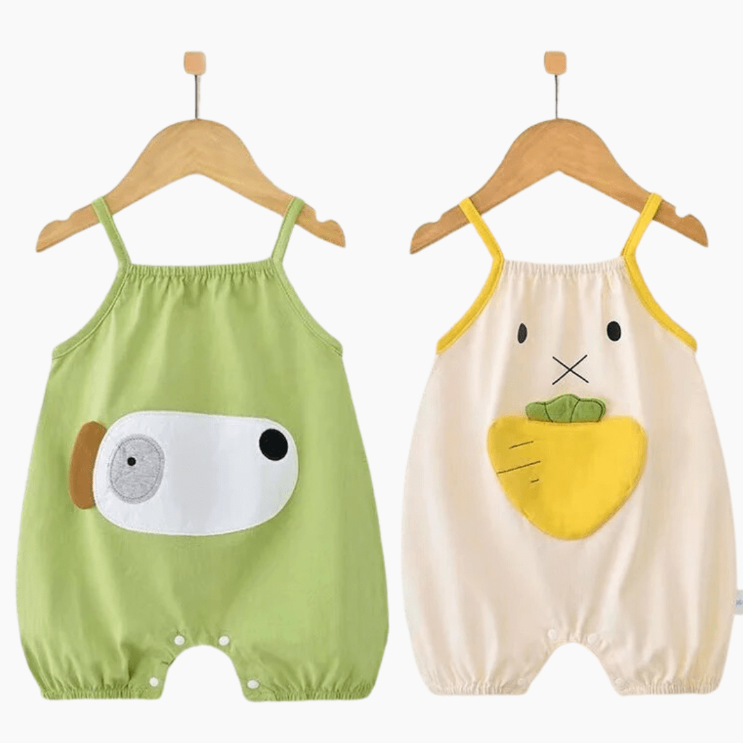 Boy's Clothing Cartoon Print  Summer Baby Romper