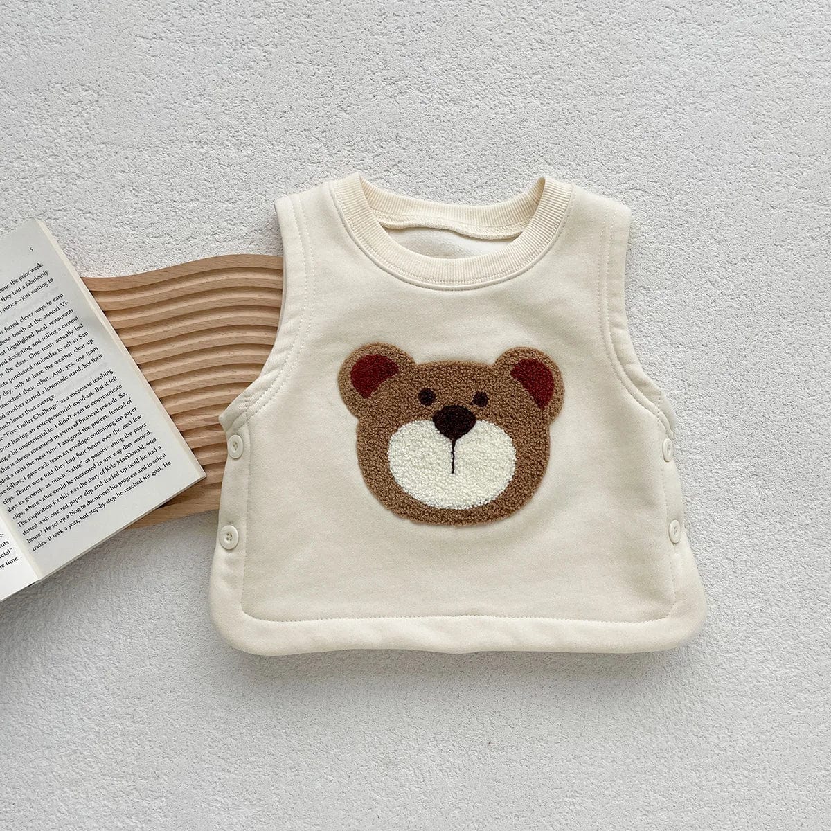 Beige / 12M Cartoon Sleeveless Vest