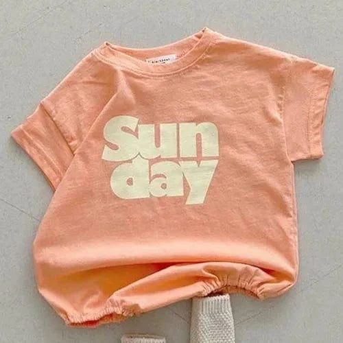 Orange / 2T Casual Sunday Outfit Set