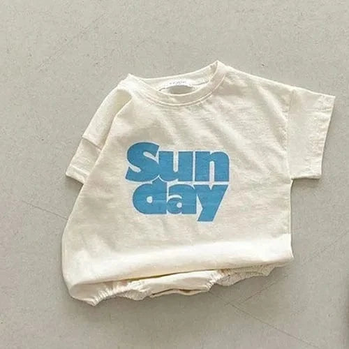 Beige / 2T Casual Sunday Outfit Set