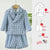 Boy's Clothing as shown 3 pcs set / 24M Checkered Formal Outfit with Bow Tie