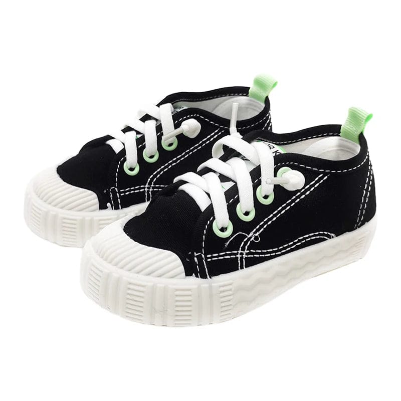 Black / 33 Childrens Canvas Shoes