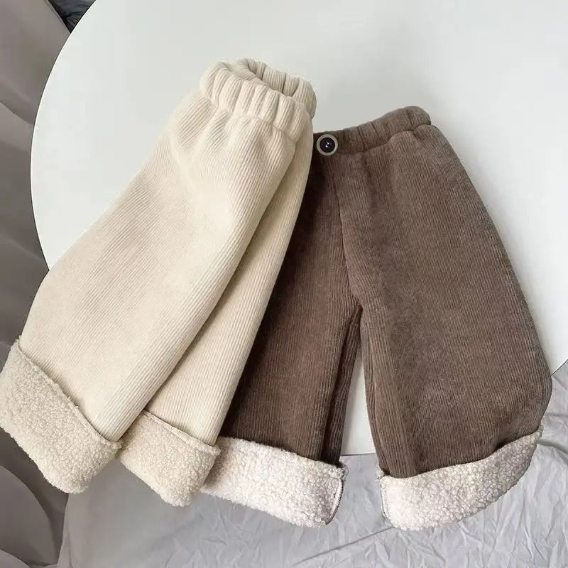 CloudLuxe Fleece-Lined Wide-Leg Pants