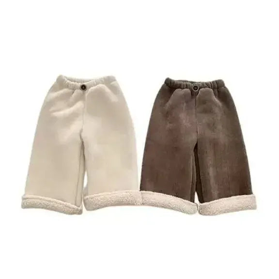 CloudLuxe Fleece-Lined Wide-Leg Pants