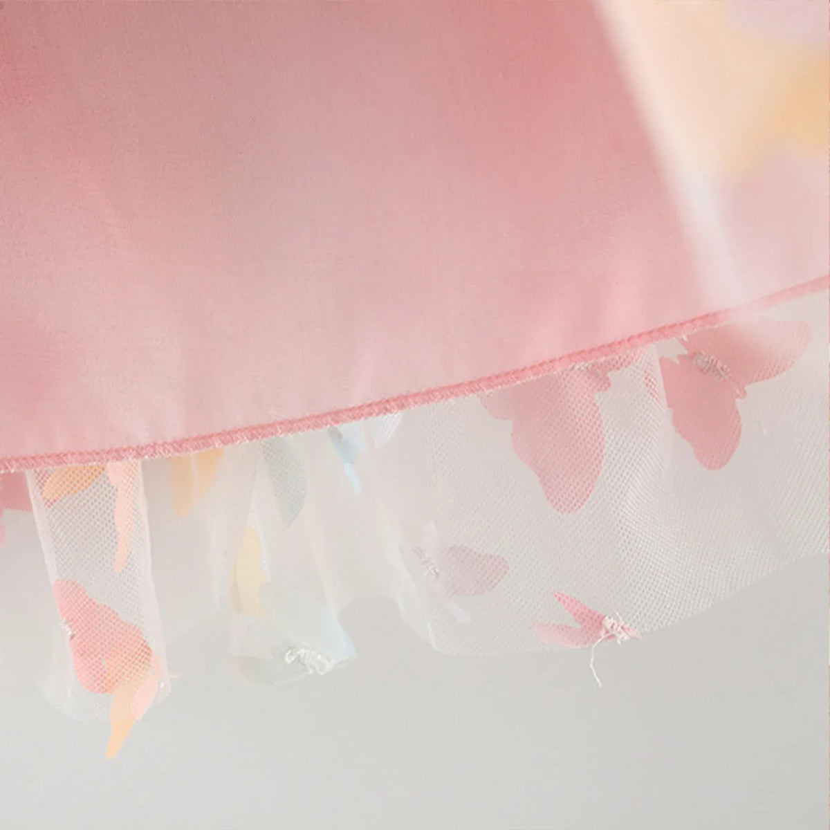 Colorful Birthday Party Outfit with 3D Wings & Tulle Skirt