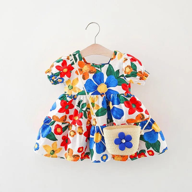 Blue / 18-24M Colorful dress