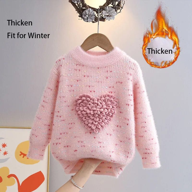 Pink(Thicken) / 3-4T / CHINA Colorful Spot Sweater