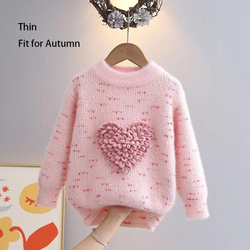 Pink(Thin) / 7-8T / CHINA Colorful Spot Sweater