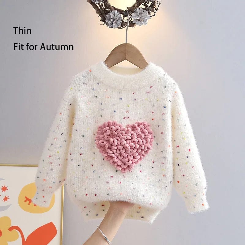 White(Thin) / 10-11T / CHINA Colorful Spot Sweater