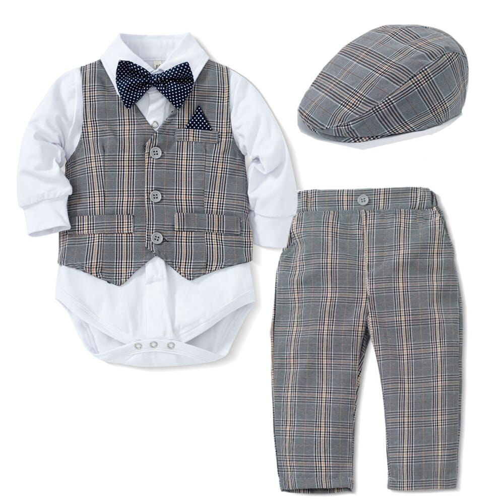 As Show / 3M / China Costume Plaid Vest Hat