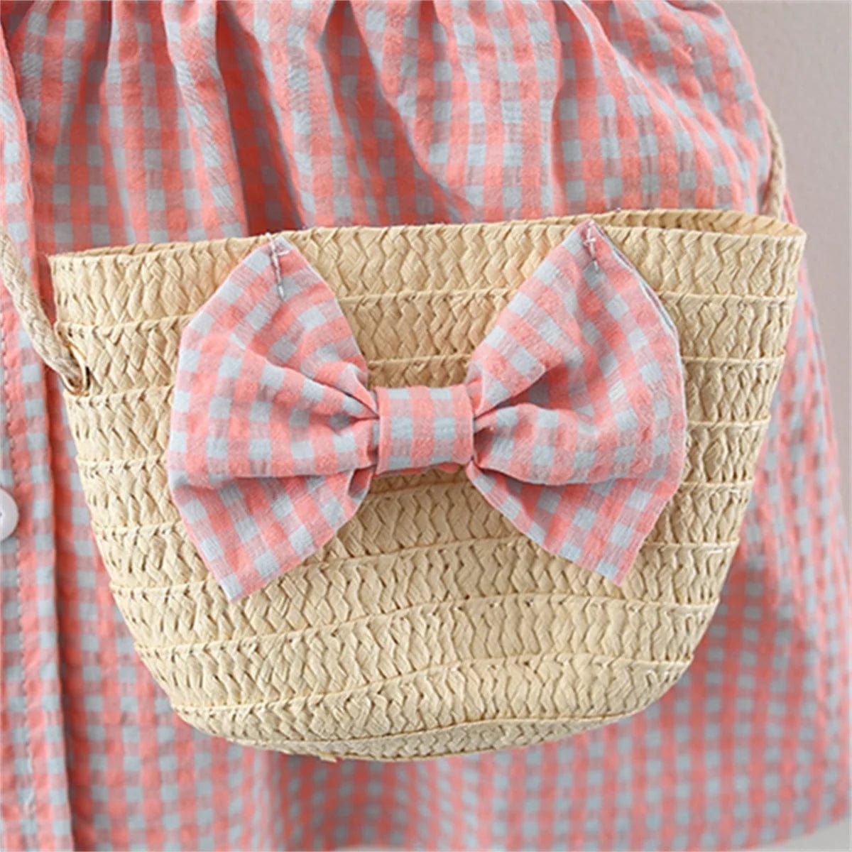 Cotton Dress And Backpack