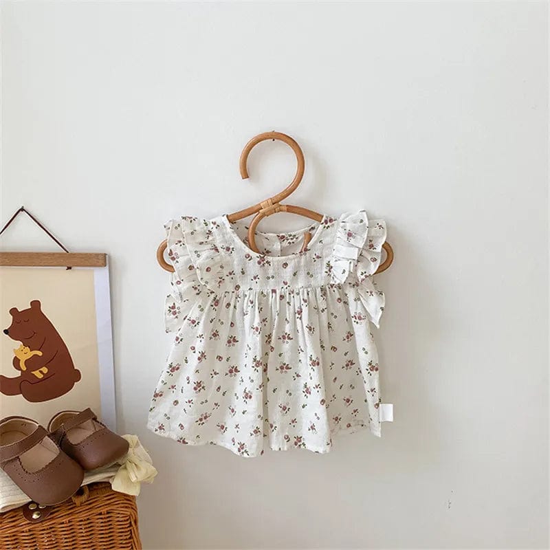 1 / 6-12M Cotton Vintage Floral Dresses