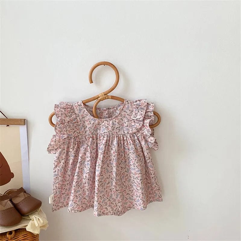 2 / 6-12M Cotton Vintage Floral Dresses
