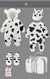 牛气冲天（A款）秋冬礼盒 / 66码（参考满月-百天） Cow Print Baby Gift Set