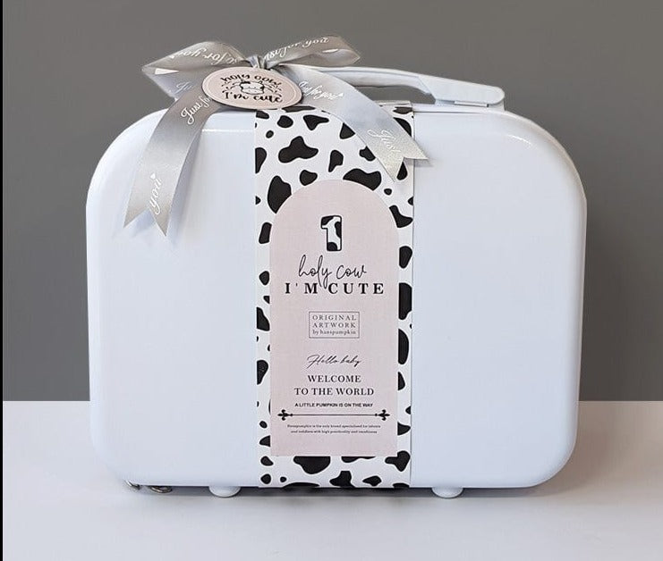 Cow Print Baby Gift Set