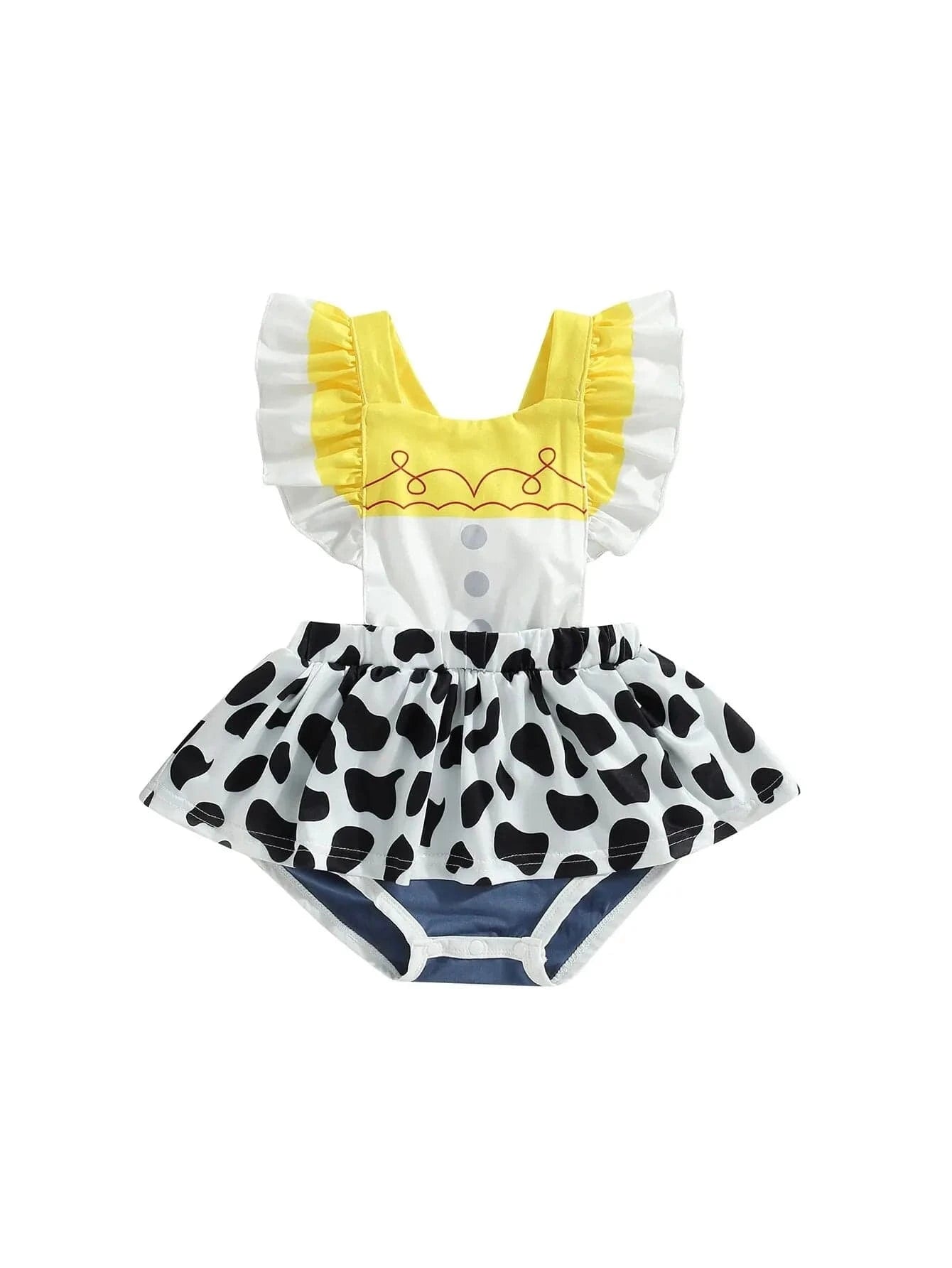 6-9M / DGA21 Cowgirl Inspired Baby Romper