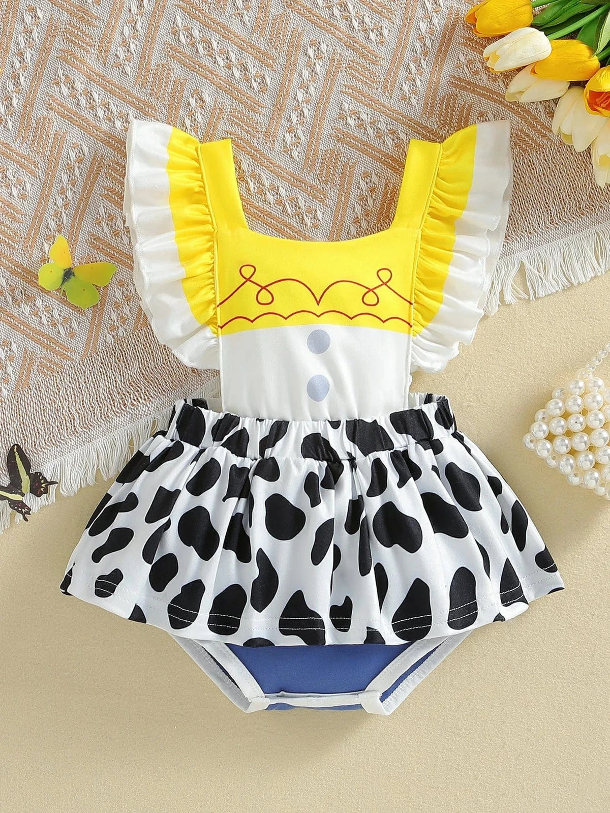 Cowgirl Inspired Baby Romper