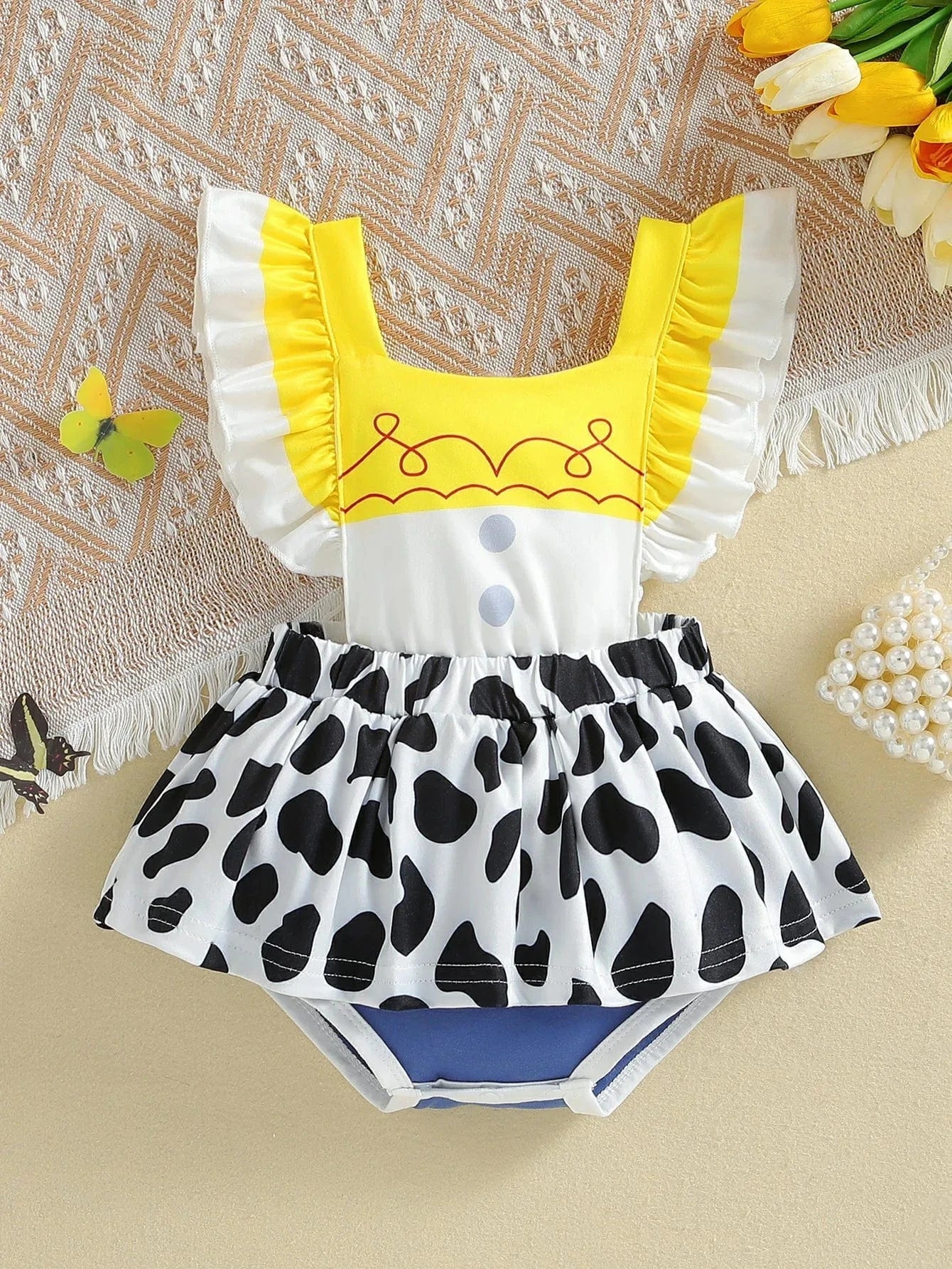 Cowgirl Inspired Baby Romper