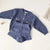 Blue / 6M Cozy Cardigan and Shorts Set