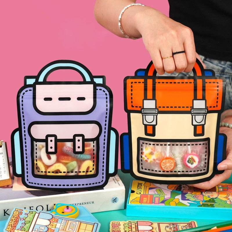 Creative School Bags Shape Cookie