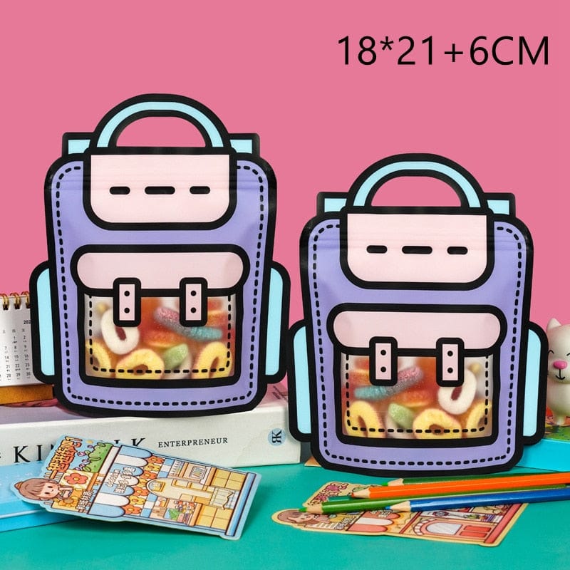 5PCS School B / Other Creative School Bags Shape Cookie