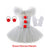 Gray Joker Dress / 6-7T Creepy Clown Tutu Dress