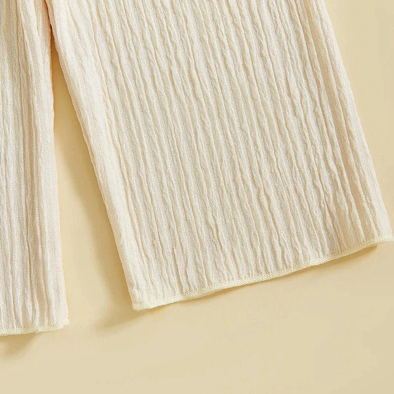 Girl's Clothing Crochet Camisole and Wide Leg Pants