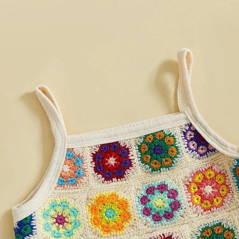 Girl's Clothing Crochet Camisole and Wide Leg Pants