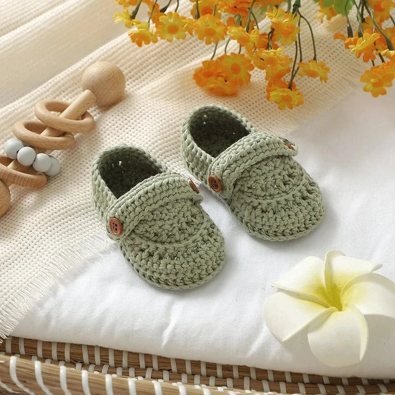 Crochet Knit Baby Shoes