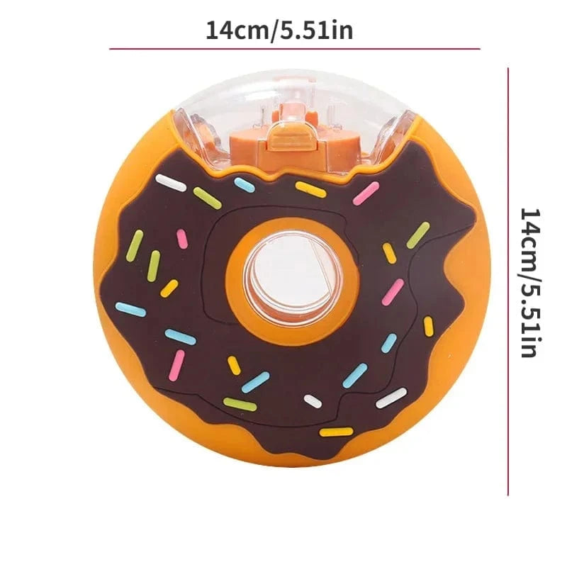 Cute Donut Water Bottle with Straw