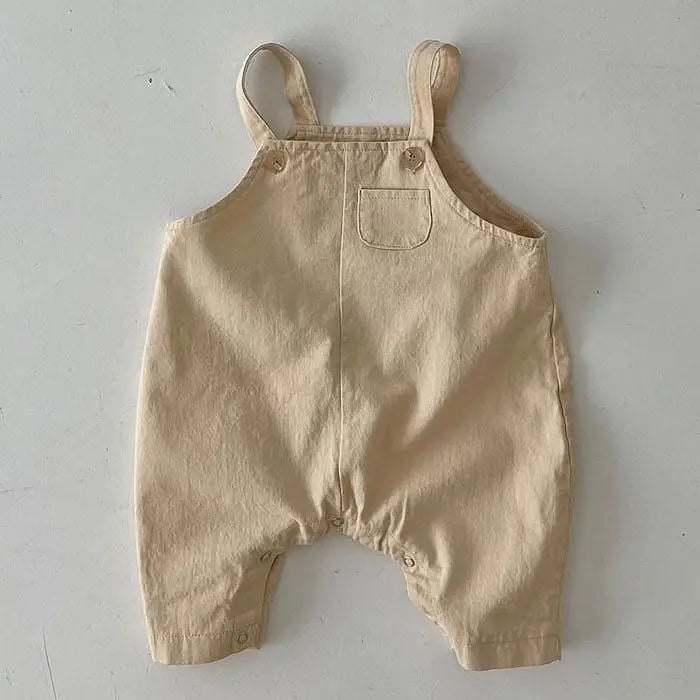 Yellow / 6M Cute Infant Strap Jumpsuit