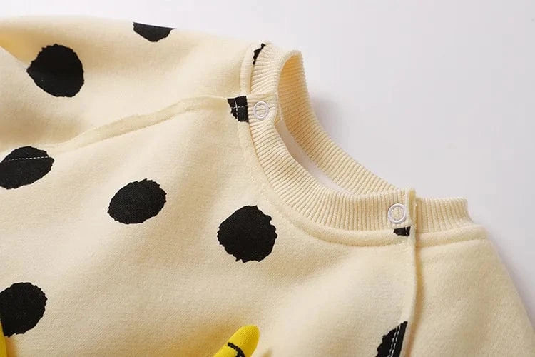 Cute Polka Dot Banana Jumpsuit